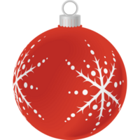 boule rouge de noël png