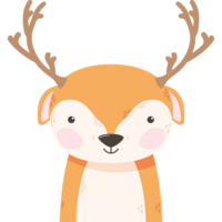 cute reindeer animal png