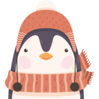 süßes Pinguin-Wintertier png