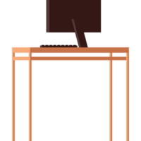 wooden desk in desktop png