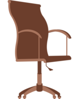 chaise de bureau marron png