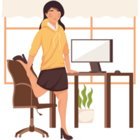 businesswoman in office png