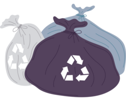 ecología reciclar bolsas de basura png