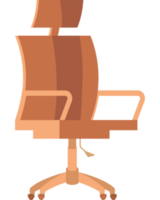 silla de oficina naranja png