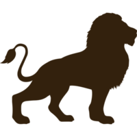 Löwe wild Tier Silhouette png