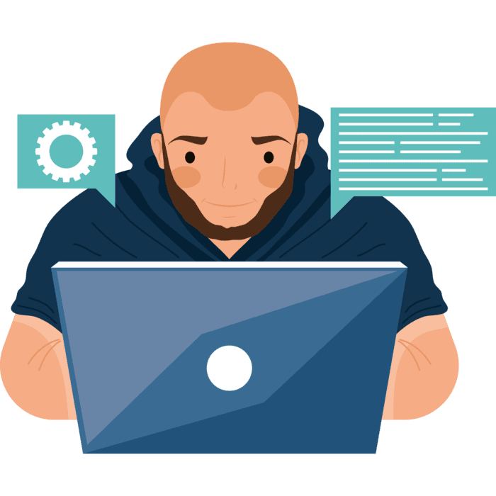 Programmer Coding Laptop PNGs for Free Download