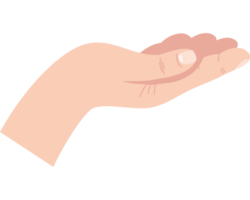 hand menschlich empfangen png