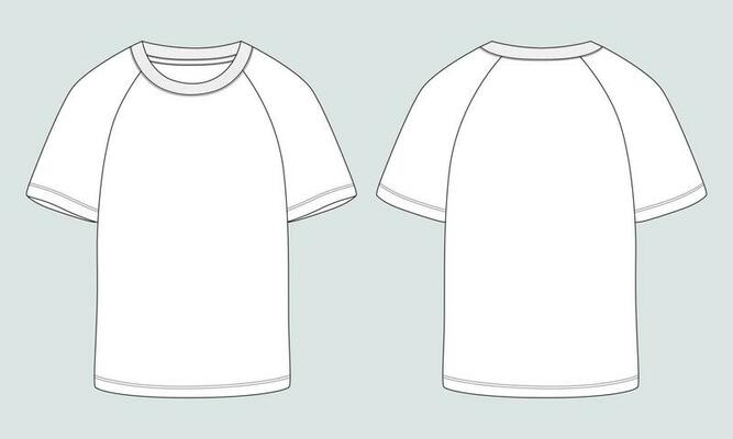 White T Shirt Front And Back Vector Art, Icons, and Graphics for Free ...