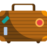 voyage valise avec autocollants png