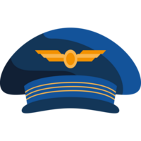 chapeau de pilote d'avion capitaine png