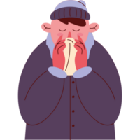 man sick with flu png