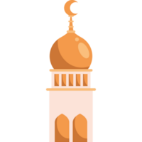 torre de la mezquita con luna png