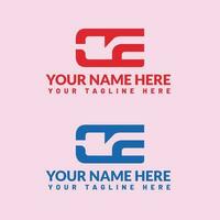 Ce letter logo or ce text logo and ce word logo design. vector