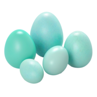 Ostern Eier isoliert auf ein transparent Hintergrund. ai generiert png