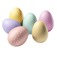 Ostern Eier isoliert auf ein transparent. ai generiert png