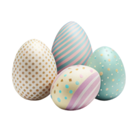 Ostern Eier isoliert auf ein transparent. ai generiert png