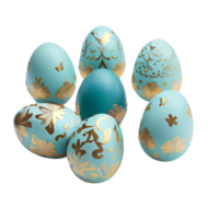 Ostern Eier isoliert auf ein transparent Hintergrund. ai generiert png