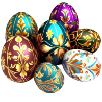 Easter eggs Isolated on a transparent background. png