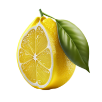 lemon on a transparent background. png