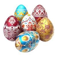 Easter eggs Isolated on a transparent background. png