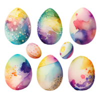 Ostern Eier isoliert auf ein transparent Hintergrund. ai generiert png