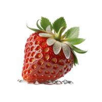 fraise isolé sur Contexte. génératif ai png