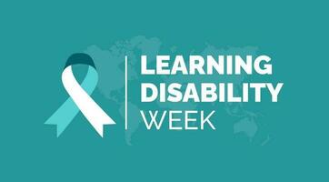Learning Disability Week background or banner design template celebrated in june. vector illustration.