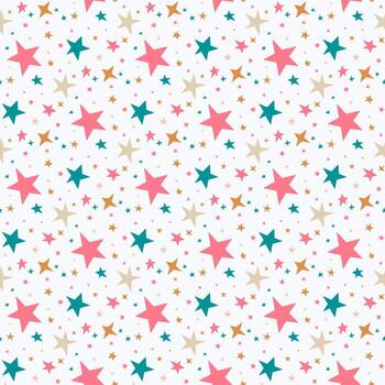 starry doodle pattern vector