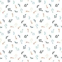 musical notes pattern vector