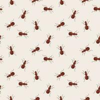 ant seamless pattern vector