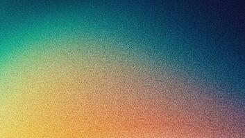 Teal orange yellow blue dark grainy color gradient background retro noise texture effect web banner header backdrop design photo