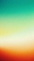 Green yellow orange grainy gradient vertical background, blurred colors with noise texture effect, copy space photo