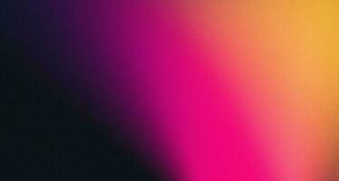 Pink orange vibrant color gradient on dark grainy background, abstract header poster design, noise texture photo