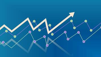 Abstract financial arrows concept. financial Management graphic concept suitable for financial investment or Economic photo