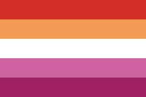 Lesbian Pride Flag. LGBT symbol vector