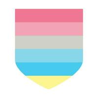 Genderflux pride flag. LGBTQ flag vector