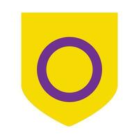 Intersex Pride flag vector