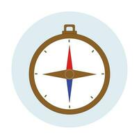 Compass camping icon. Compass logo template for camping vector
