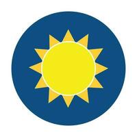 Sun icon isolated. Design vector