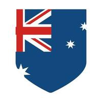 Flag of Australia. The Australian flag in design shape vector