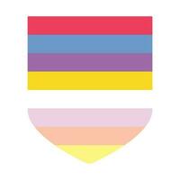 Pangender Pride Flag. LGBTQ flag vector