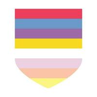 pangender orgullo bandera. lgbtq bandera vector