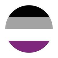 Asexual Pride flag. International asexual pride flag vector