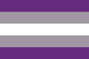 grissexual orgullo bandera. internacional grissexual orgullo bandera. vector