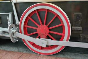 Wheel mock train in the shopping mall. Thailand photo