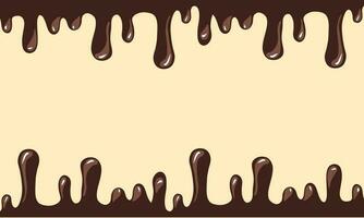 Chocolate Melting With Waffle Background photo