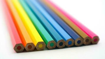 stack of colorful pencil photo