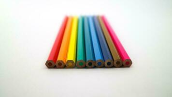 stack of colorful pencil photo