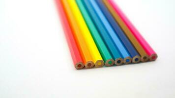 stack of colorful pencil photo