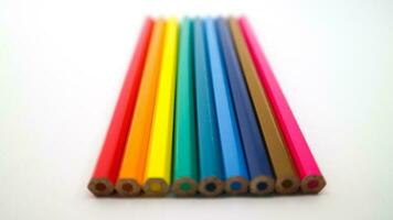 stack of colorful pencil photo